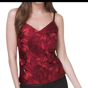 𝅺White House Black Market Sequin Embroidered Cami Top